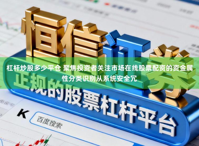 杠杆炒股多少平仓 聚焦投资者关注市场在线股票配资的资金属性分类识别从系统安全冗